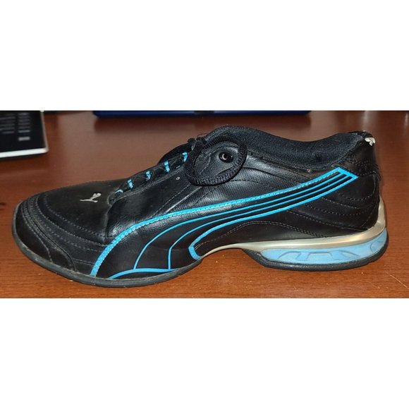 Puma Women's Black & Turquoise Sneakers Running Shoes Size US 8.5 - Picture 2 of 7